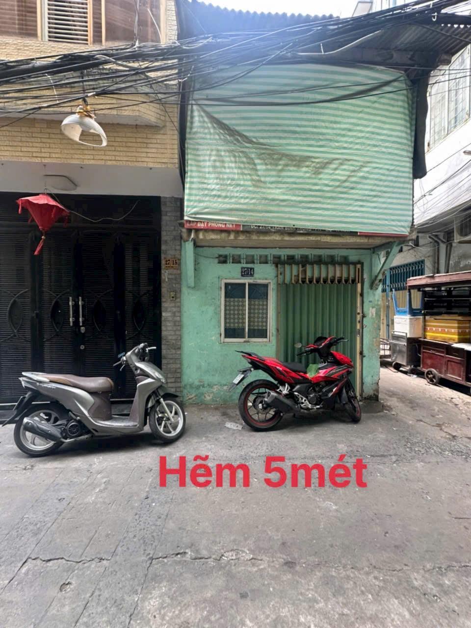BÁN NHÀ HẺM 5M TRẦN BÌNH TRỌNG, Q. 5 1 TRỆT 1 LẦU GIÁ 4,9 TỶ