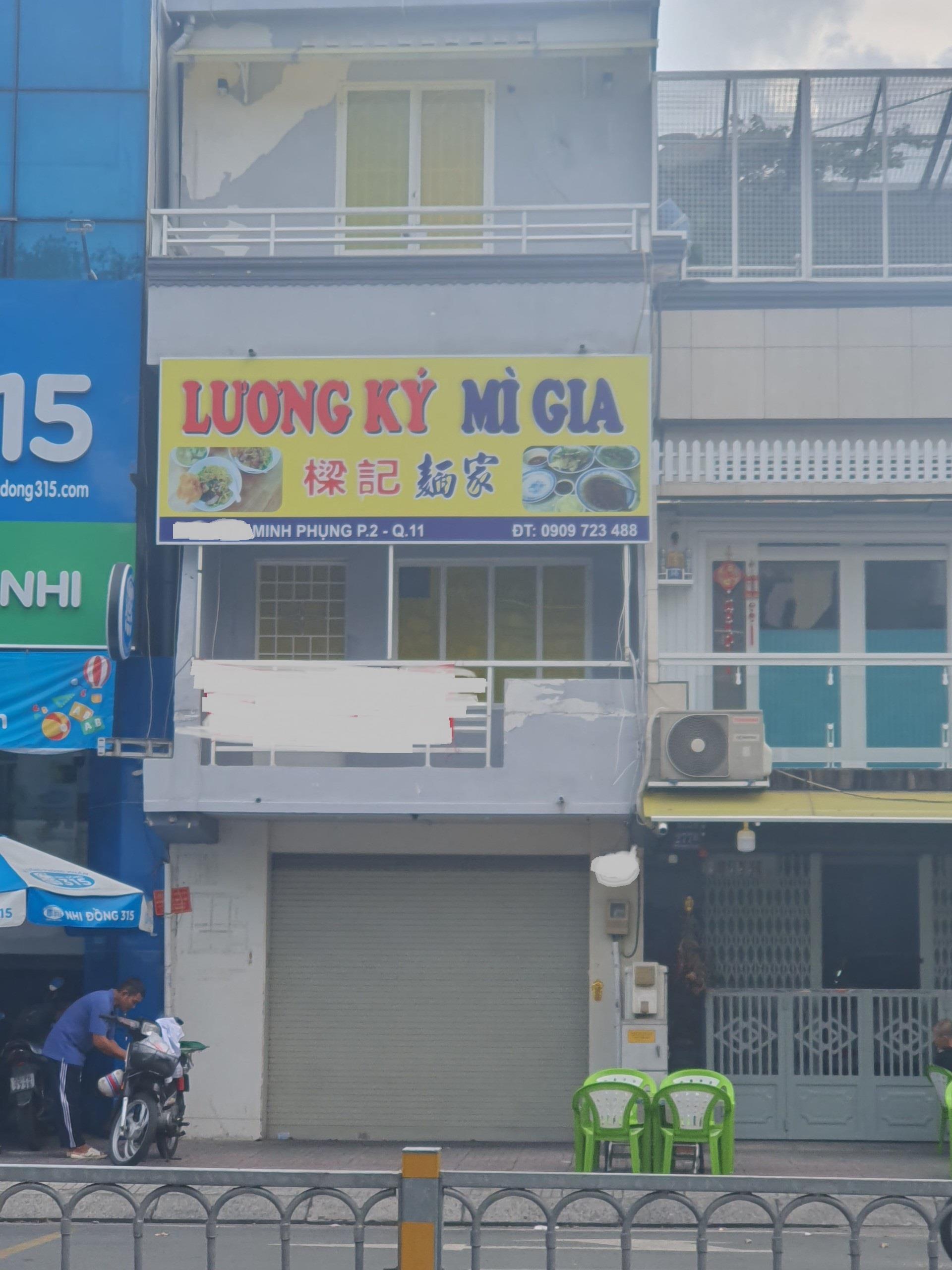 MẶT TIỀN ĐƯỜNG MINH PHỤNG CHO THUÊ CHÍ 25TR/THÁNG 2 TẦNG, SÂN THƯỢNG
